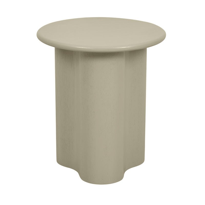 Find Artie Wave Side Table Putty - Globewest at Bungalow Trading Co.