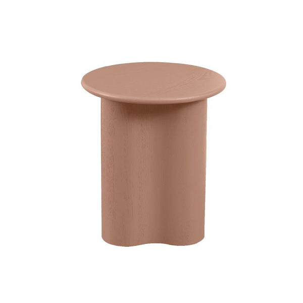 Find Artie Wave Side Table Washed Terracotta - Globewest at Bungalow Trading Co.