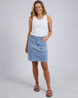 Find Atlas Denim Skirt - Elm at Bungalow Trading Co.