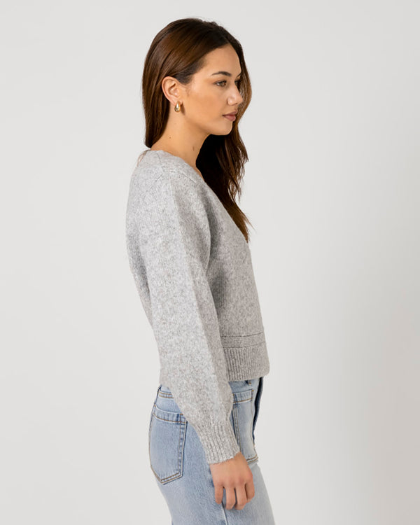 August Wrap Cardi Grey