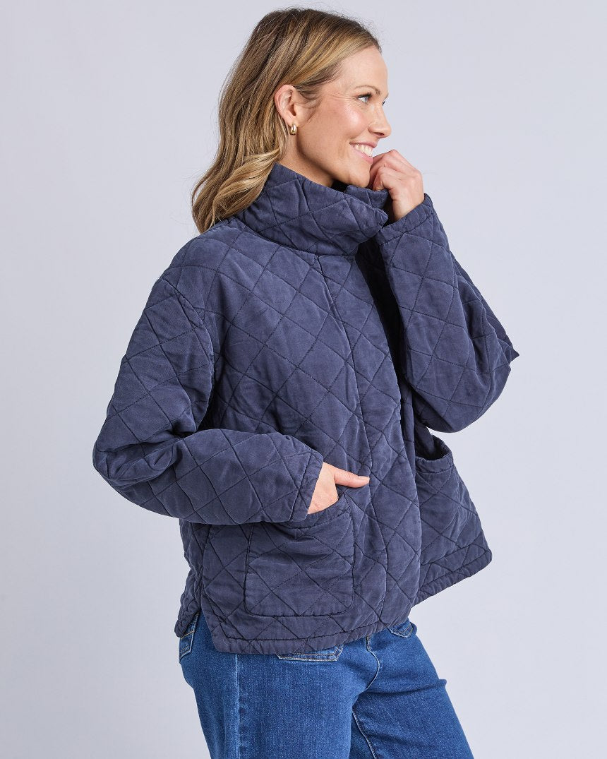 Aurora Quilted Jacket Navy