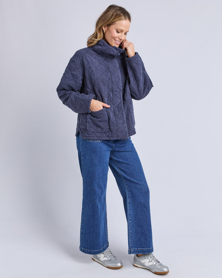 Aurora Quilted Jacket Navy