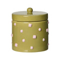 Bejewel Cannister Green & Pink