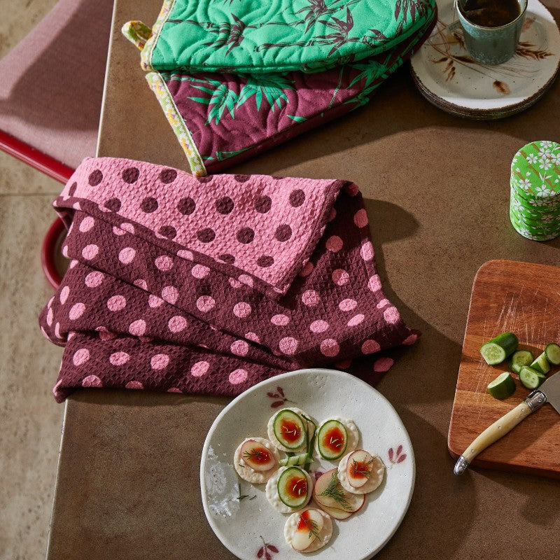 Paige Tea Towel Rosewood
