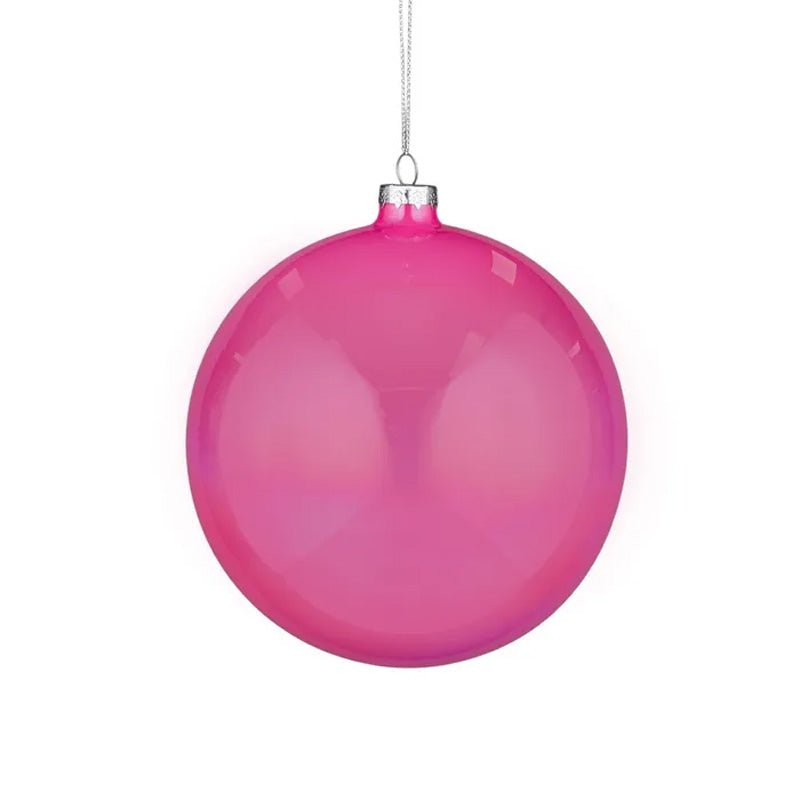 Find Barbie Bauble Glass Pink 10cm - Coast to Coast at Bungalow Trading Co.