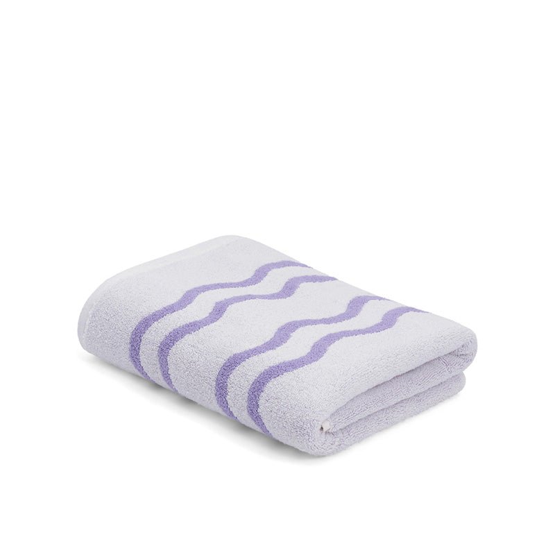 Find Bath Towel Lilac/Ivory Wave - Loop Home at Bungalow Trading Co.