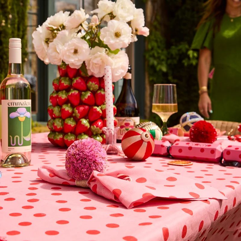 Polkadot Pink Napkins Set of 4