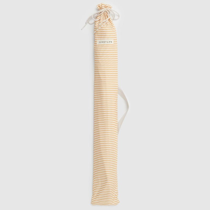 Find Beach Umbrella Mango Bay Golden Mustard Stripe - Sunnylife at Bungalow Trading Co.