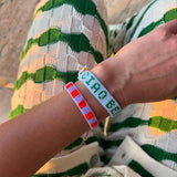 Find Beaded Ciao Bella Bracelet Green & Blue - Isabella Redwood at Bungalow Trading Co.