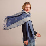 Find Bee Scarf Blue - Tiger Tree at Bungalow Trading Co.