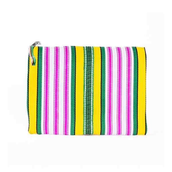 Find Biarritz Yellow Green Large Pouch - Parisian Cool at Bungalow Trading Co.