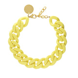 Find Big Flat Chain Necklace Yellow - Vanessa Baroni at Bungalow Trading Co.