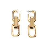 Find Big Tank Earrings Gold - Vanessa Baroni at Bungalow Trading Co.