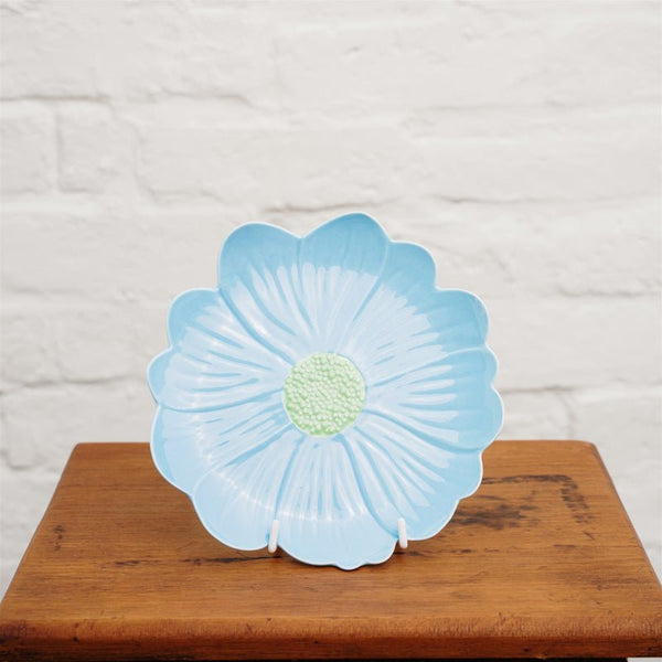 Find Blue and Green Small Flower Plate - Noss at Bungalow Trading Co.