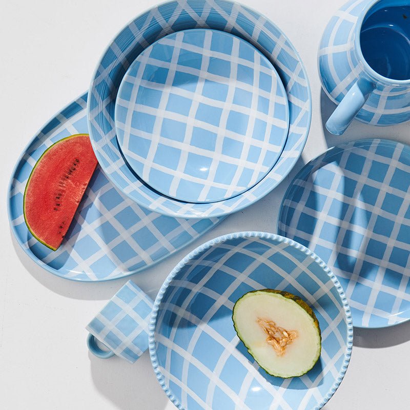 Find Blue Bird Tartan Fruit Bowl - Kip & Co at Bungalow Trading Co.