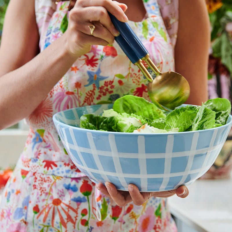 Find Blue Bird Tartan Salad Bowl - Kip & Co at Bungalow Trading Co.