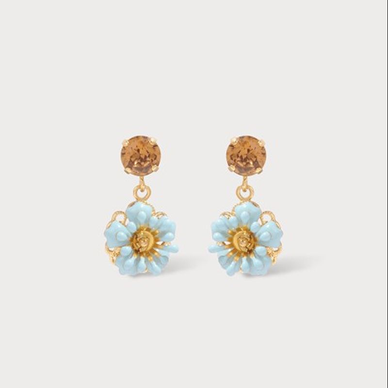Camelia Baby Earrings Blue