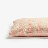 Find Boucle Stripe Soft Pink Cushion 60cm - Bonnie & Neil at Bungalow Trading Co.