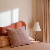 Find Boucle Stripe Soft Pink Cushion 60cm - Bonnie & Neil at Bungalow Trading Co.