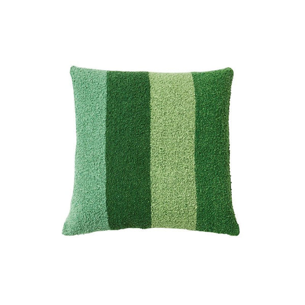 Find Boucle Wide Stripe Green Cushion 60cm - Bonnie & Neil at Bungalow Trading Co.