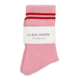 Find Boyfriend Socks Amour Pink - Le Bon Shoppe at Bungalow Trading Co.