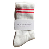 Find Boyfriend Socks Clean White - Le Bon Shoppe at Bungalow Trading Co.