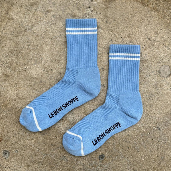 Find Boyfriend Socks French Blue - Le Bon Shoppe at Bungalow Trading Co.