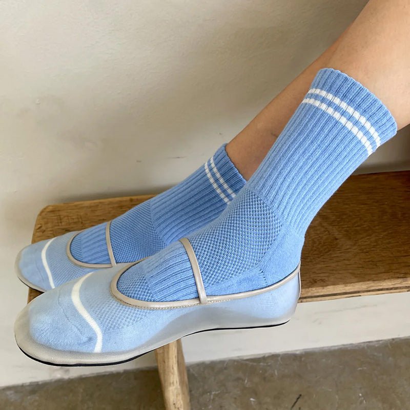 Find Boyfriend Socks French Blue - Le Bon Shoppe at Bungalow Trading Co.