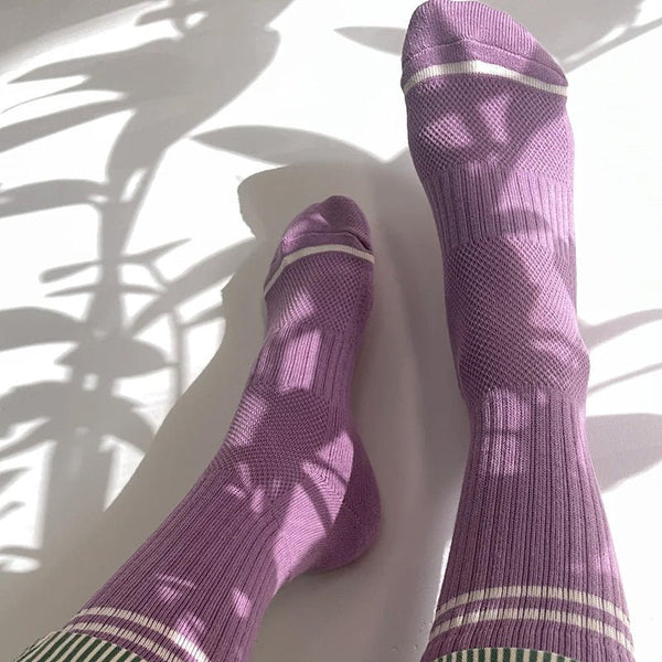 Find Boyfriend Socks Grape - Le Bon Shoppe at Bungalow Trading Co.