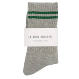 Find Boyfriend Socks Light Grey - Le Bon Shoppe at Bungalow Trading Co.