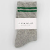 Find Boyfriend Socks Light Grey - Le Bon Shoppe at Bungalow Trading Co.