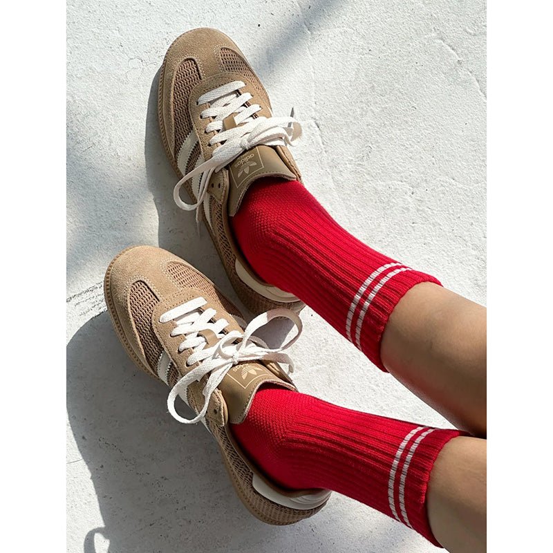 Find Boyfriend Socks Red - Le Bon Shoppe at Bungalow Trading Co.