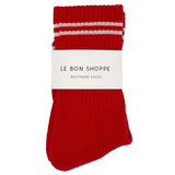 Find Boyfriend Socks Red - Le Bon Shoppe at Bungalow Trading Co.