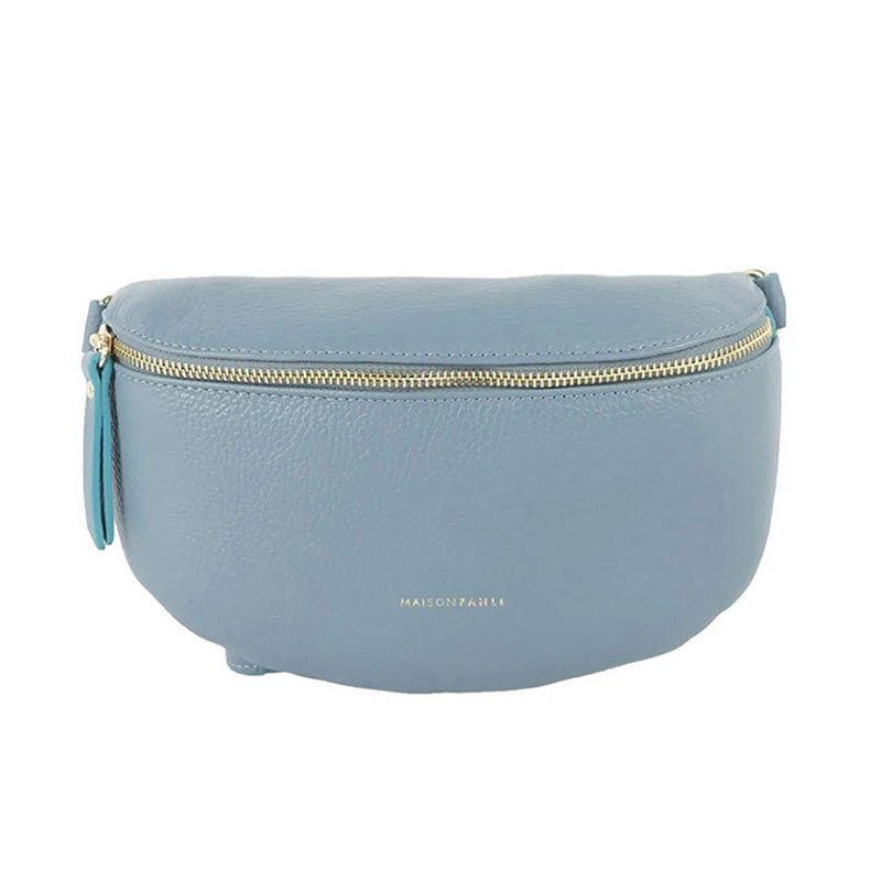 Find Bum Bag Dusty Blue - Maison Fanli at Bungalow Trading Co.