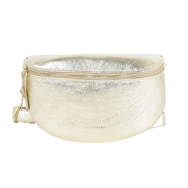 Find Bum Bag Metallic Gold - Maison Fanli at Bungalow Trading Co.