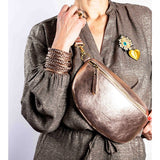 Find Bum Bag Metallic Rose - Maison Fanli at Bungalow Trading Co.