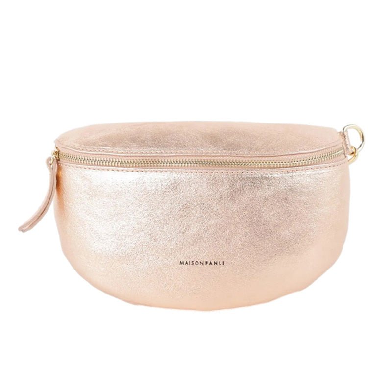 Find Bum Bag Metallic Rose - Maison Fanli at Bungalow Trading Co.