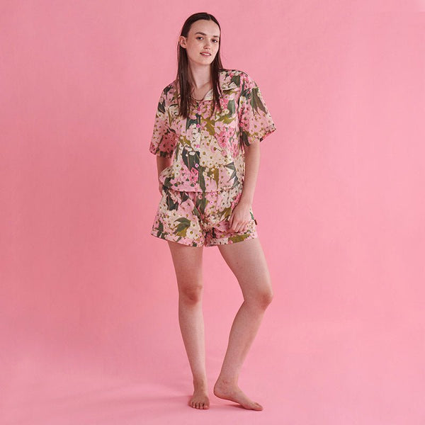 Find Bush Blossom Short Sleeve & Short Pyjamas - Kip & Co at Bungalow Trading Co.