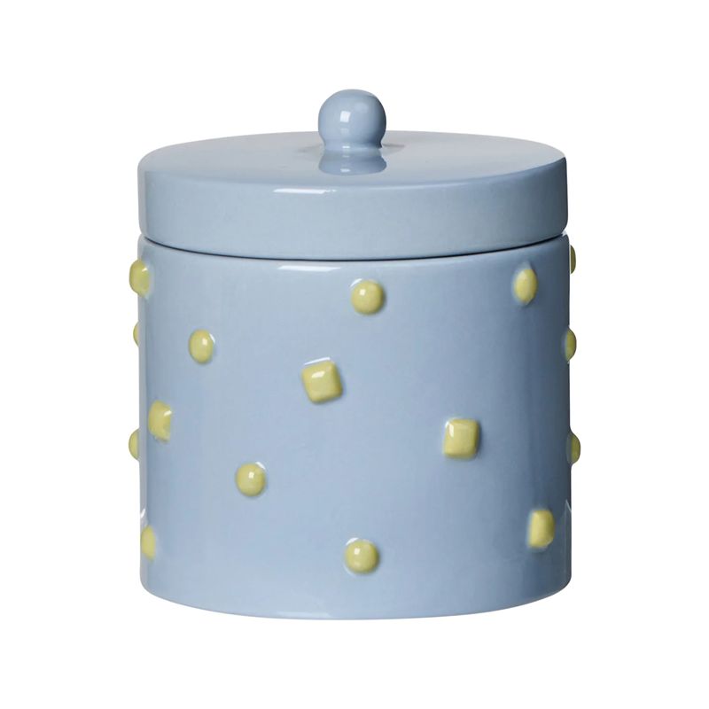 Bejewel Cannister Blue & Green