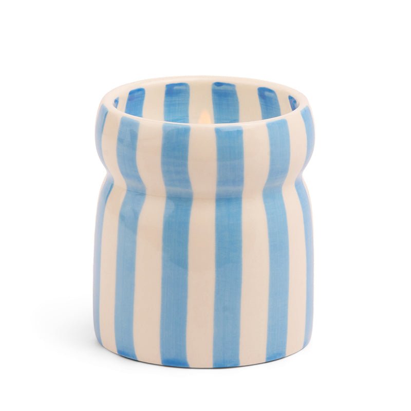 Find Cabana Blue Striped Lost At Sea Candle - Designworks at Bungalow Trading Co.