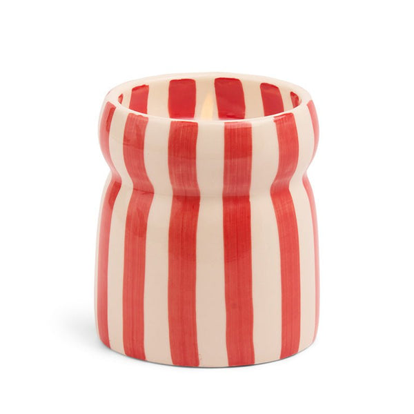 Find Cabana Red Striped Hibiscus Bay Candle - Designworks at Bungalow Trading Co.