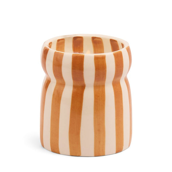 Find Cabana Rust Striped Sienna Sunset Candle - Designworks at Bungalow Trading Co.