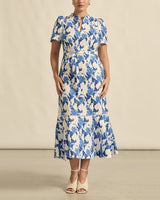 Cable Dress Azure Bouquet