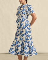 Cable Dress Azure Bouquet