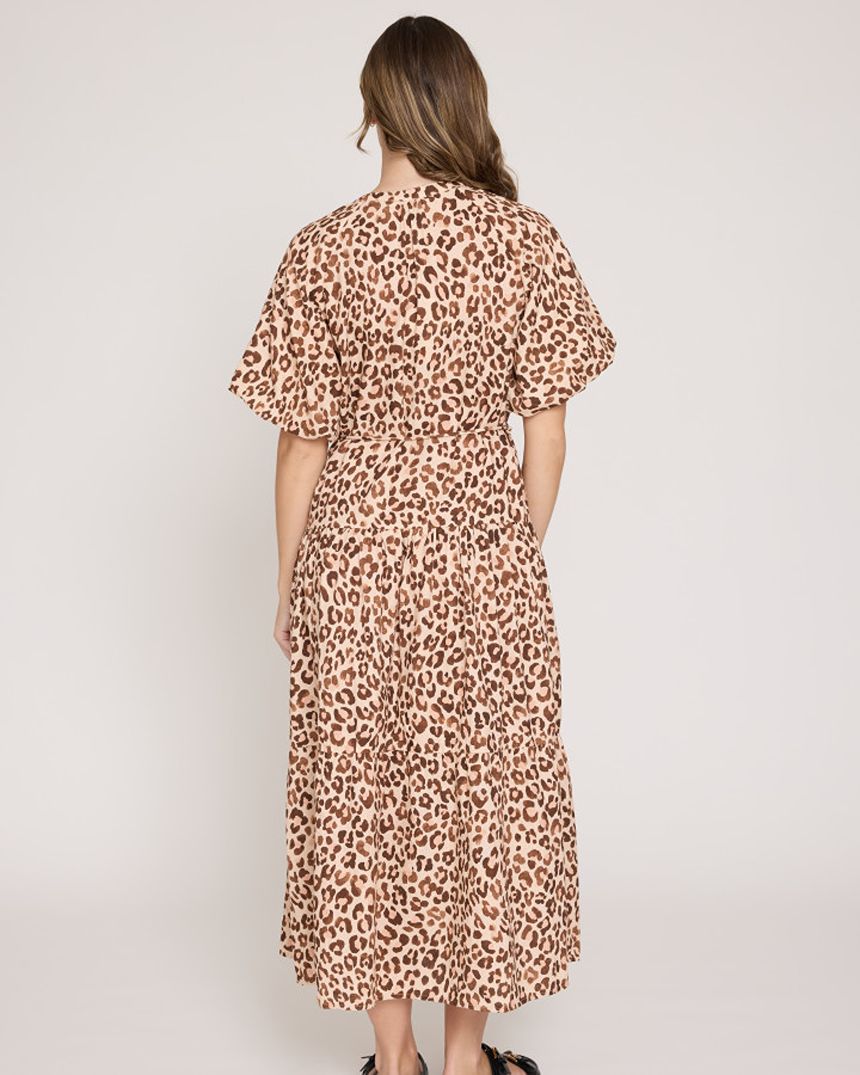 Camille Dress Femme Leopard