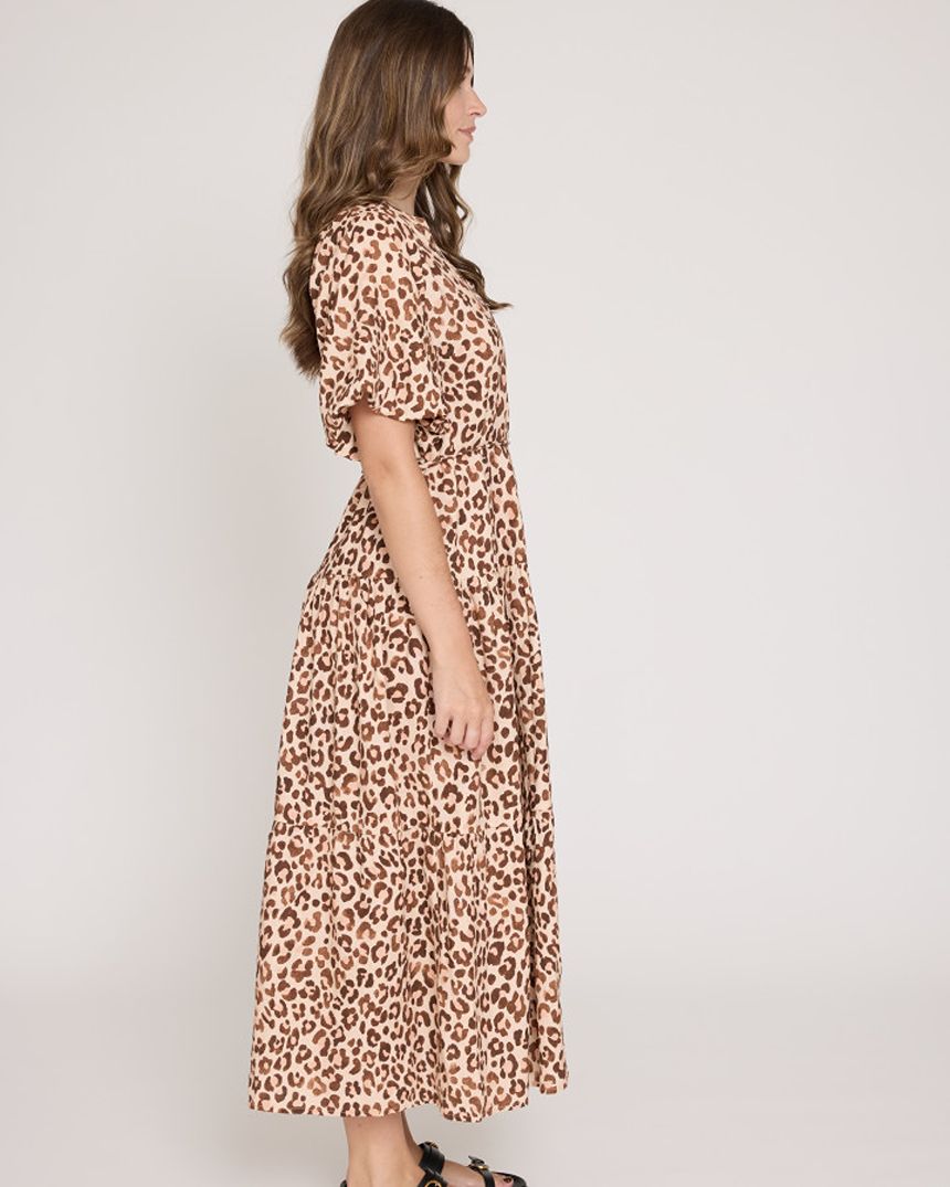 Camille Dress Femme Leopard