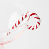 Find Candy Cane Coupe Glass Set of 2 - Kip & Co at Bungalow Trading Co.