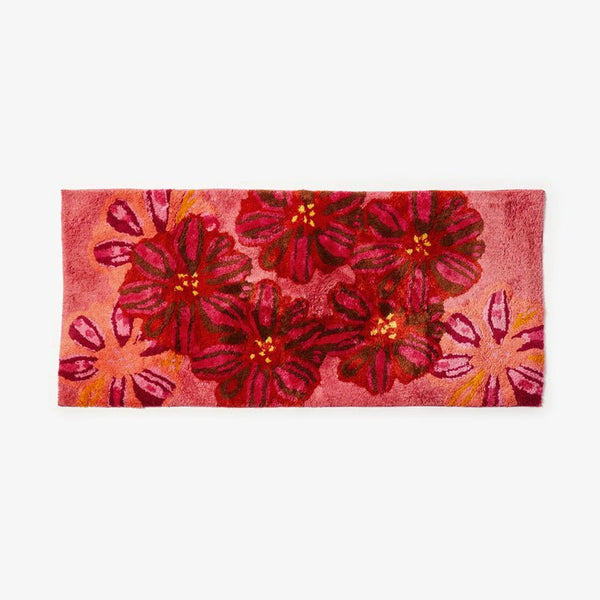 Find Candy Pink Long Bath Mat - Bonnie & Neil at Bungalow Trading Co.