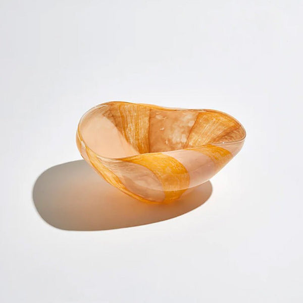 Find Candy Stripe Bowl Nude/Mango - Ben David at Bungalow Trading Co.