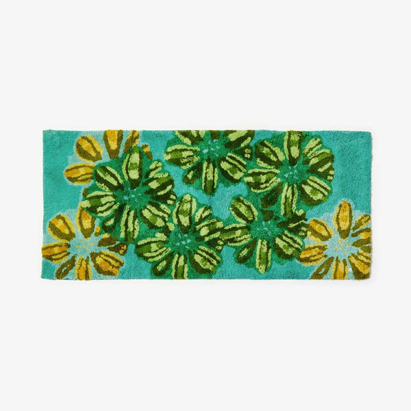 Find Candy Teal Long Bath Mat - Bonnie & Neil at Bungalow Trading Co.